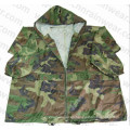 Camuflaje militar impermeable PVC Jacket de lluvia